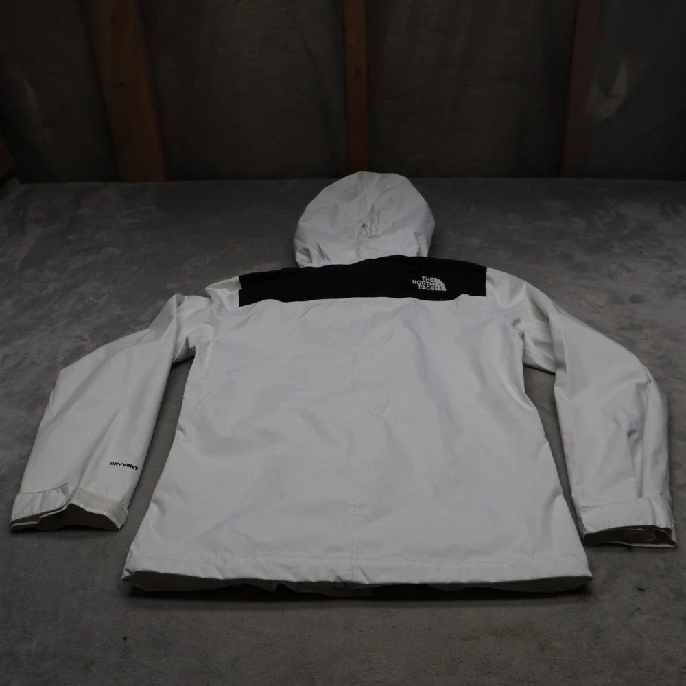 North Face Jacket Girls Medium 10/12‎ White Mt. View Triclimate Waterproof Light